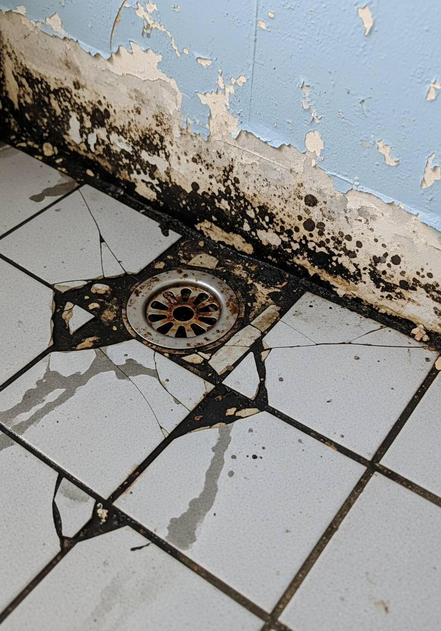 강남구 개포동 30년 아파트 방수 공사 시공 전 - 시공 전 상태