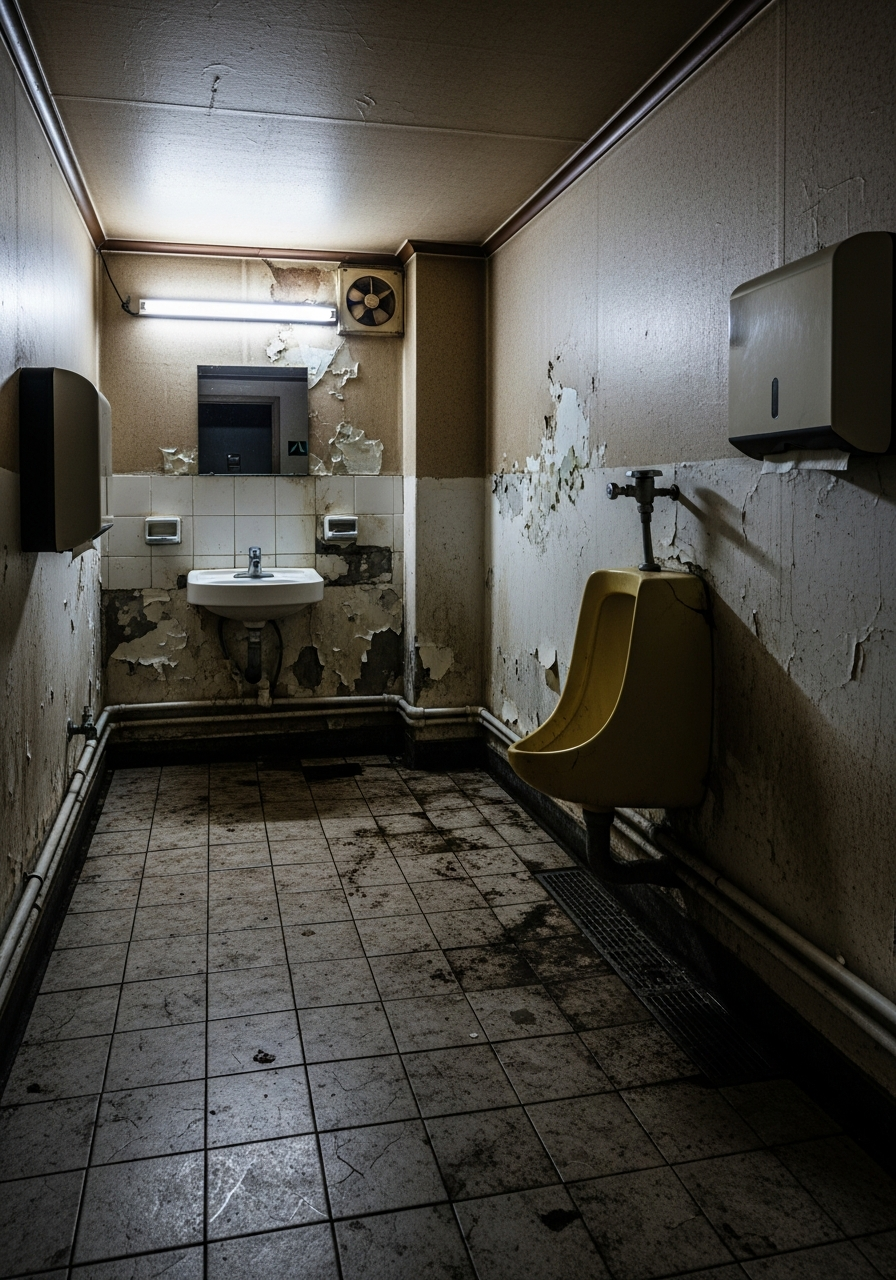 마포구 합정 카페 화장실 리모델링 시공 전 - 시공 전 상태